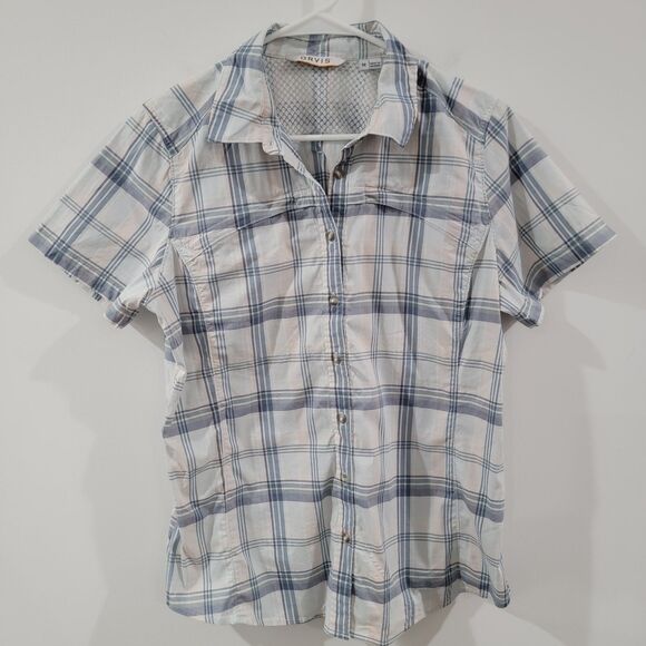 Orvis Lot Of 2 Womens Open Air Caster Plaid Size Medium Button Up Fishing Hiking - Picture 2 of 10
